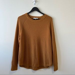 Madewell Wool Aplaca Blend Waffle Knit Sweater